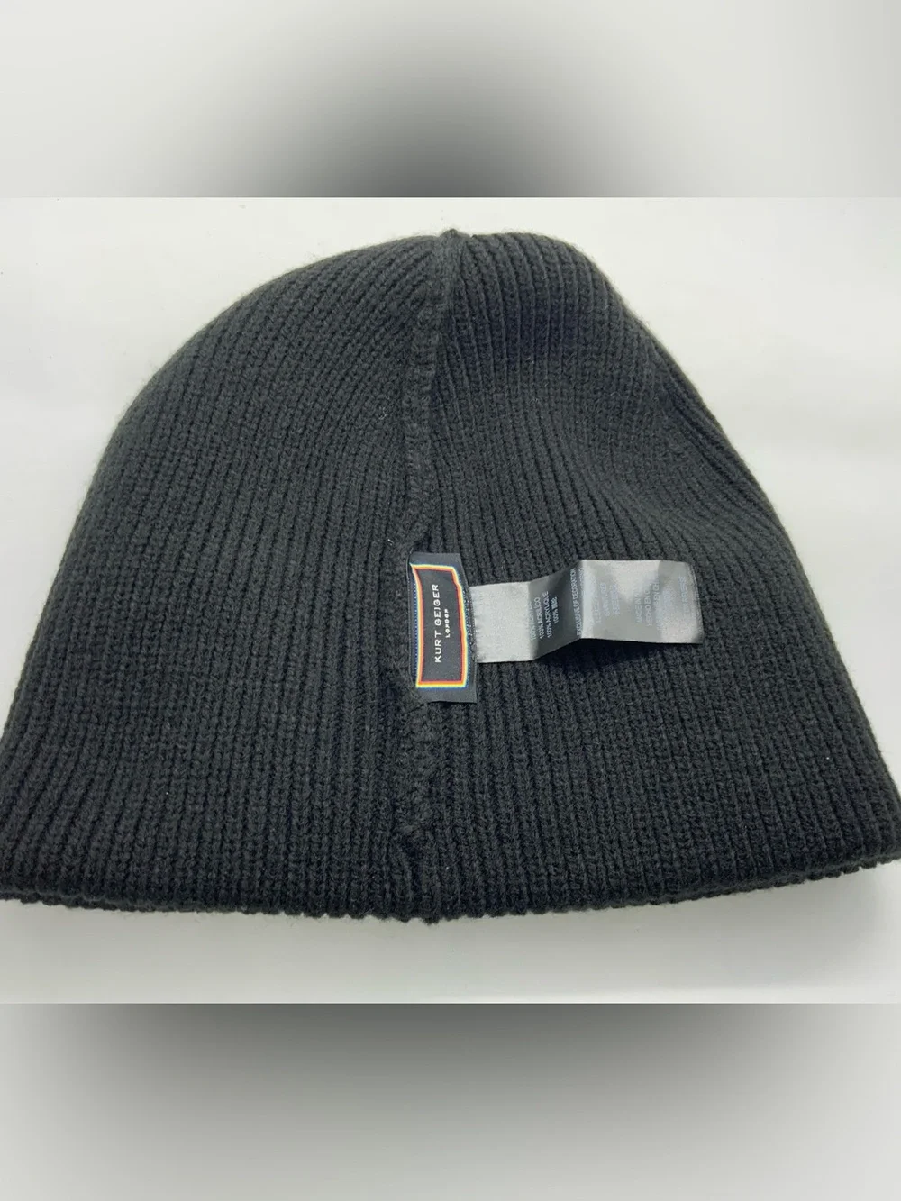 Kurt Geiger Knit Logo Beanie Hat - Rainbow Patch